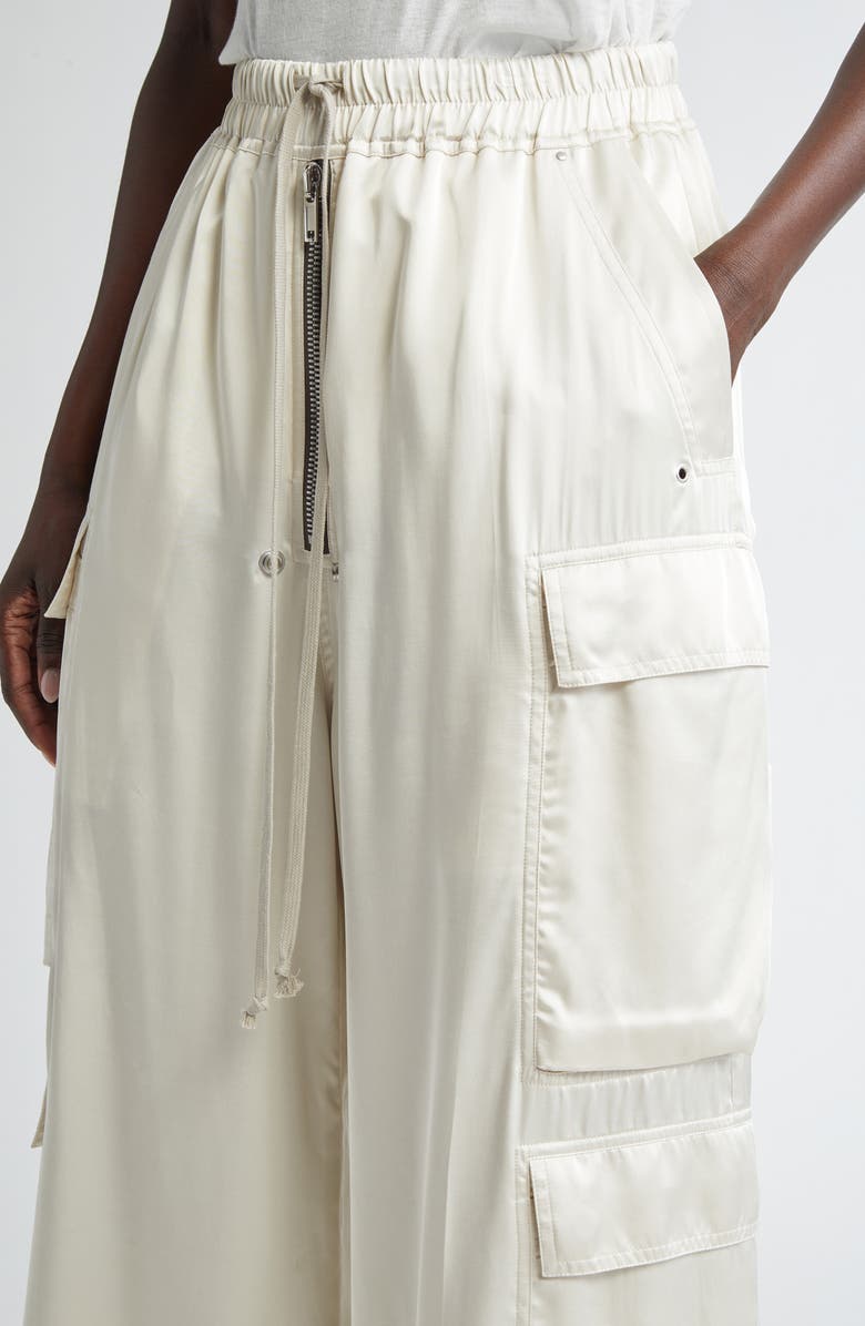 Rick Owens Cargobelas Charmeuse Cargo Pants, Alternate, color, 