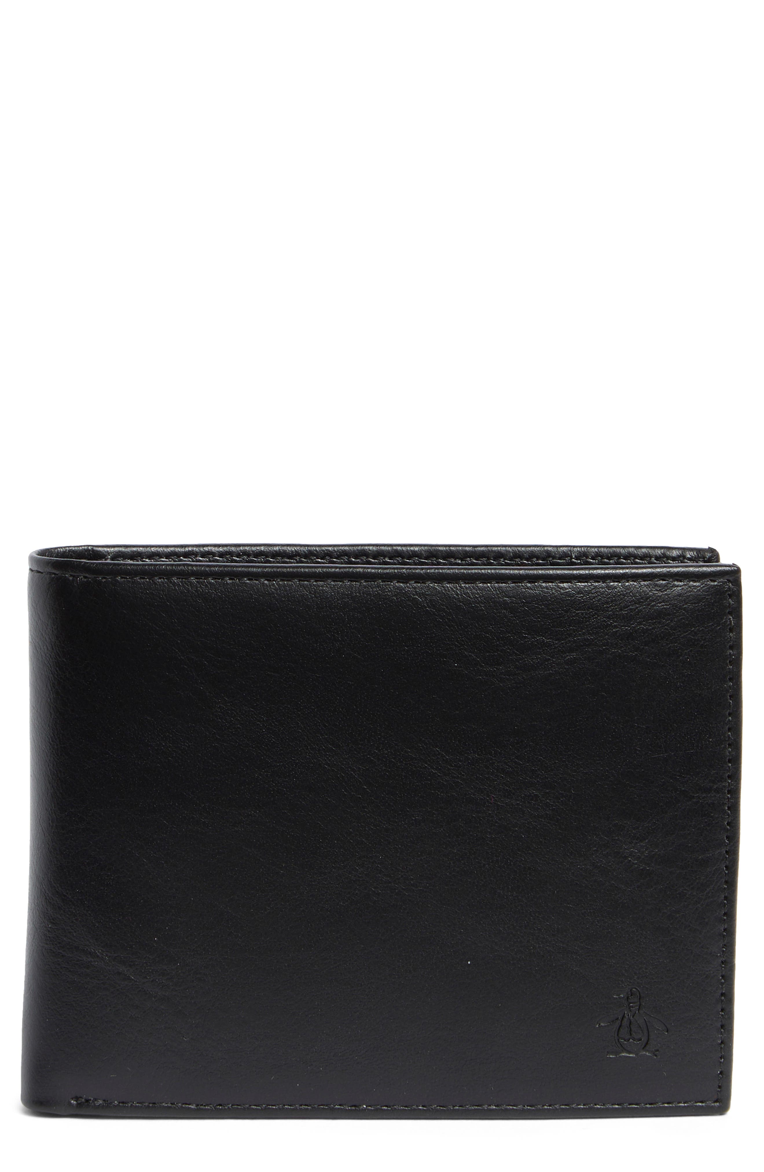 Original Penguin Bifold Leather ID Wallet