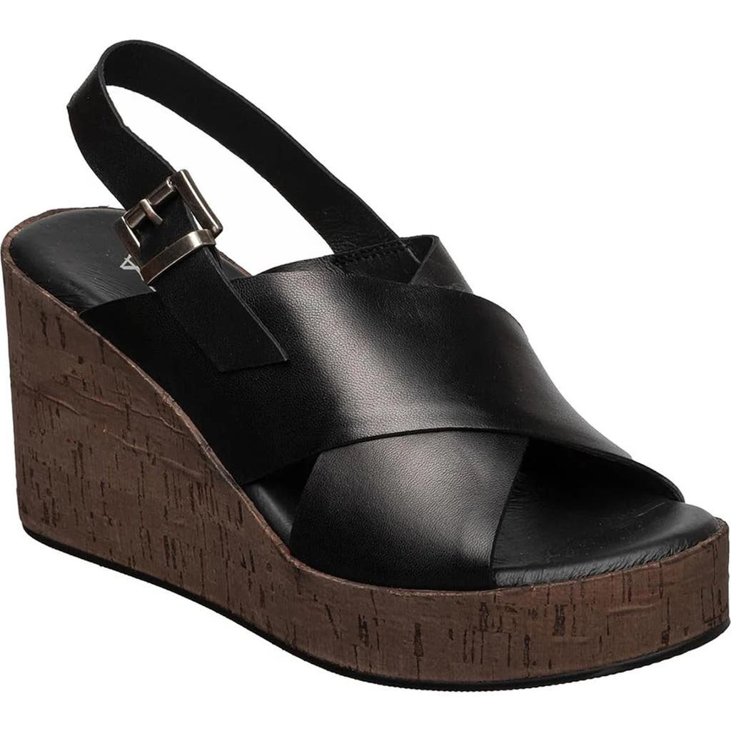 Antelope Aly Wedge Platform Sandal In Black