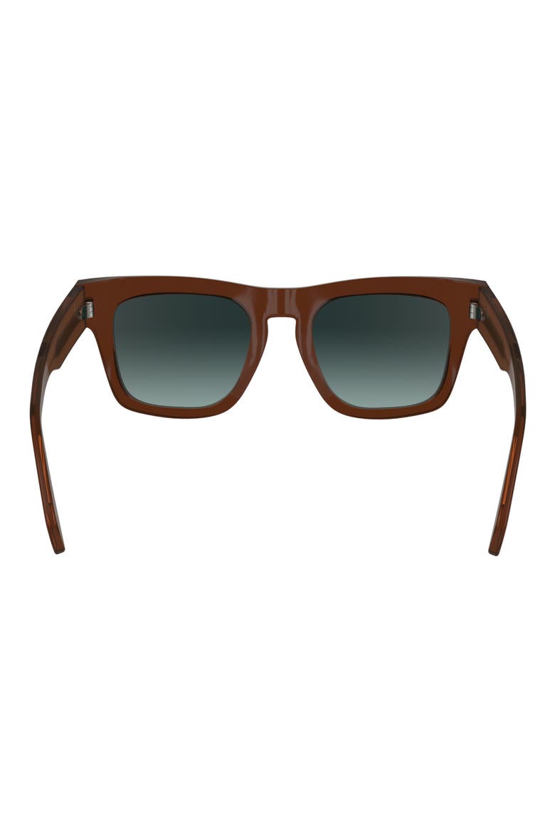Kramer 51mm Rectangular Sunglasses, Alternate, color, BROWN