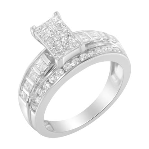 10KT White Gold 1.0 Cttw Diamond Composite Ring