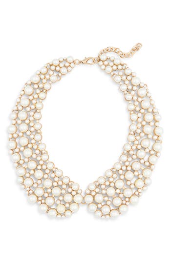 Eye Candy Los Angeles Diana Iridescent Collar Necklace In Gold