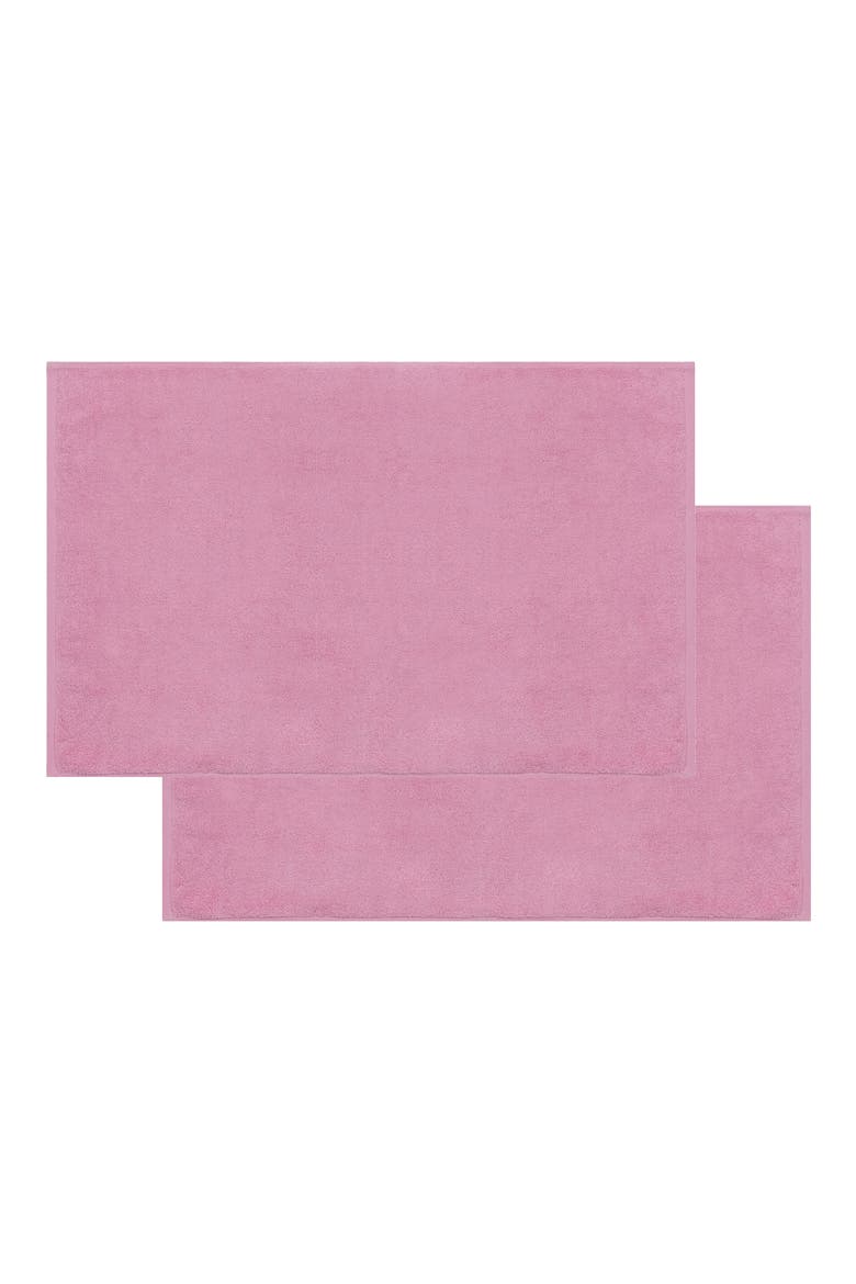 Puresoft 2-Piece Turkish Cotton Bath Mats, Main, color, PINK