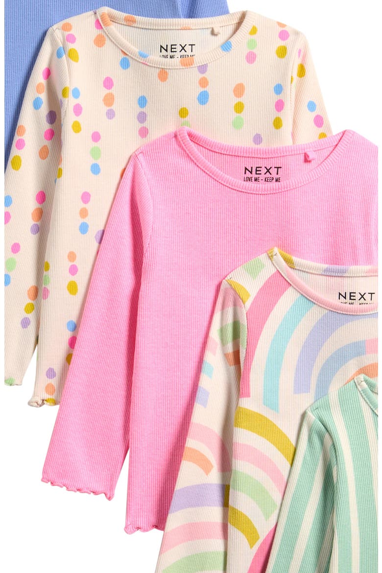 Kids' 5-Pack Assorted Long Sleeve Tops, Alternate, color, MULTI