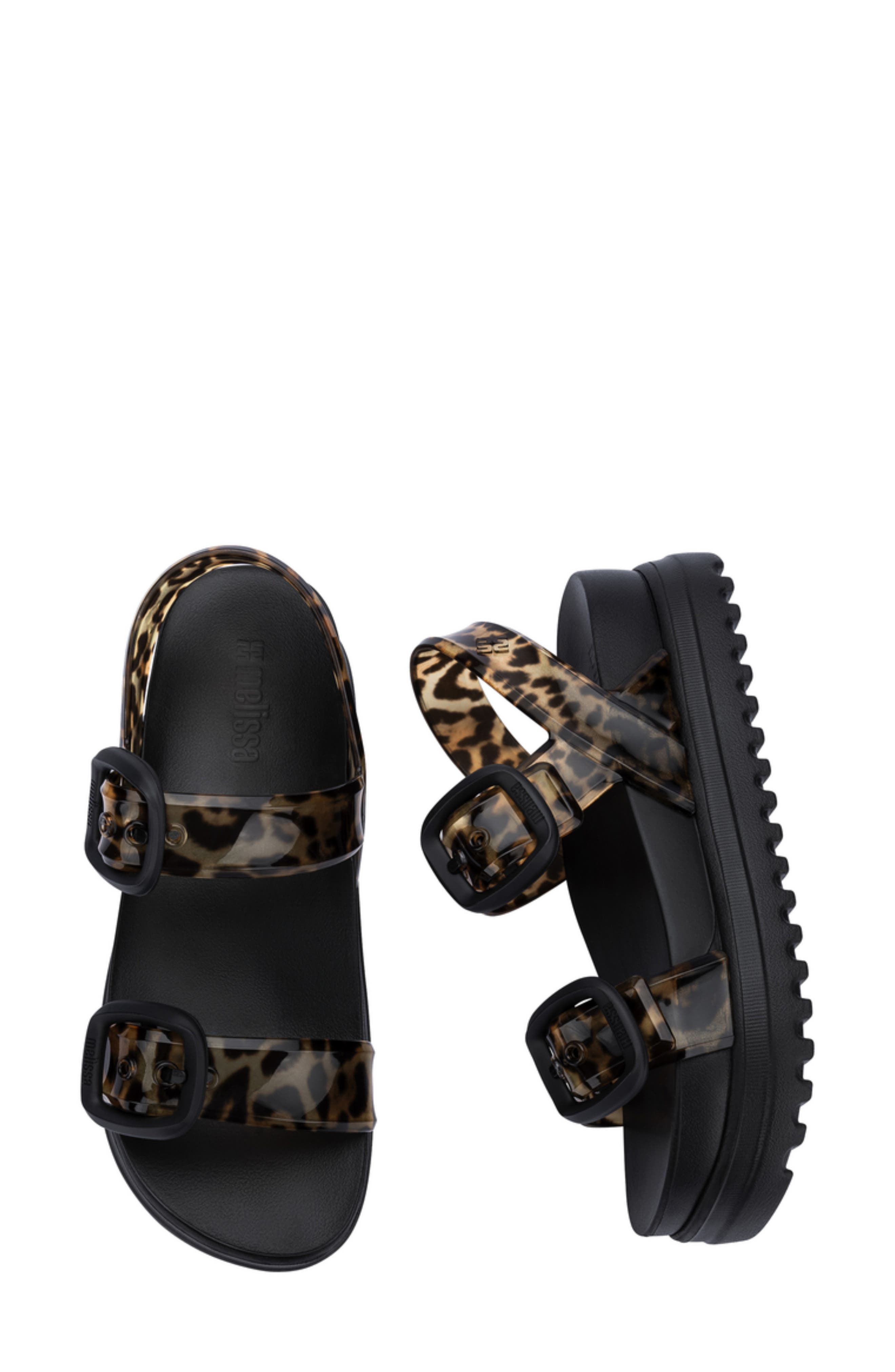 Cozy Platform Sandal, Alternate, color, BLACK/ BROWN
