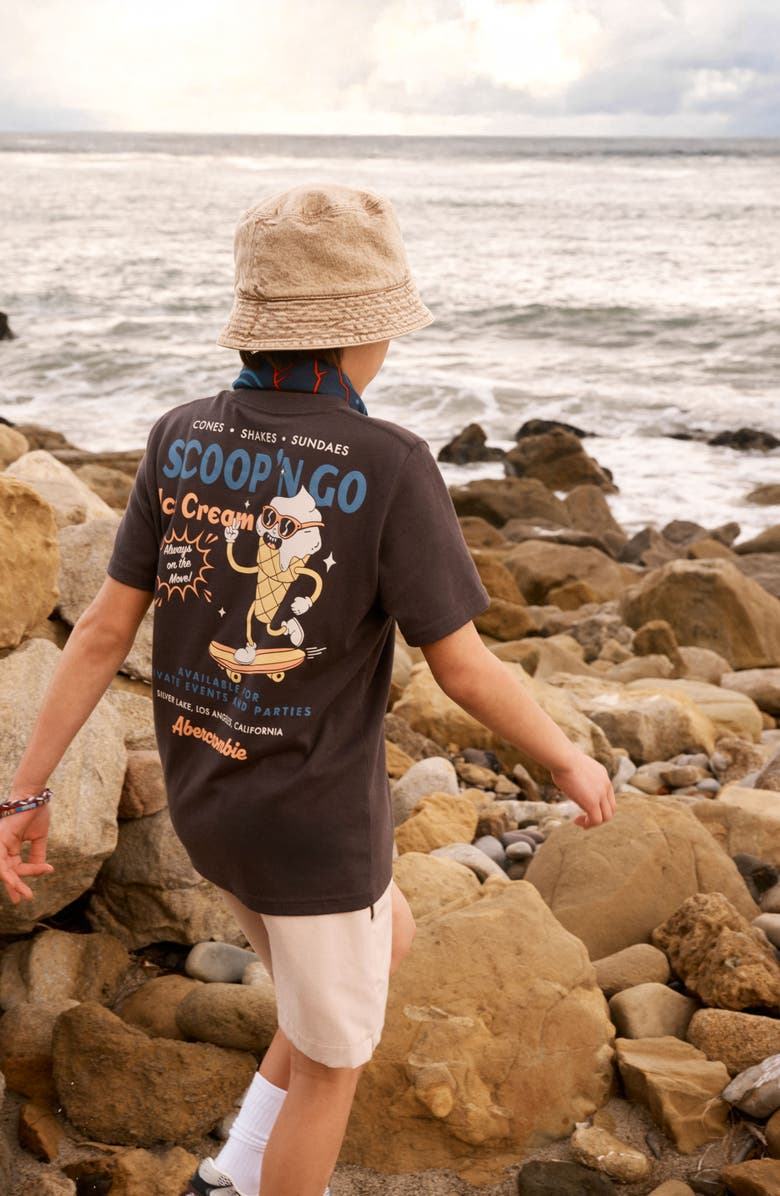 abercrombie kids Kids' Scoop 'N' Go Graphic T-Shirt, Alternate, color, Phantom