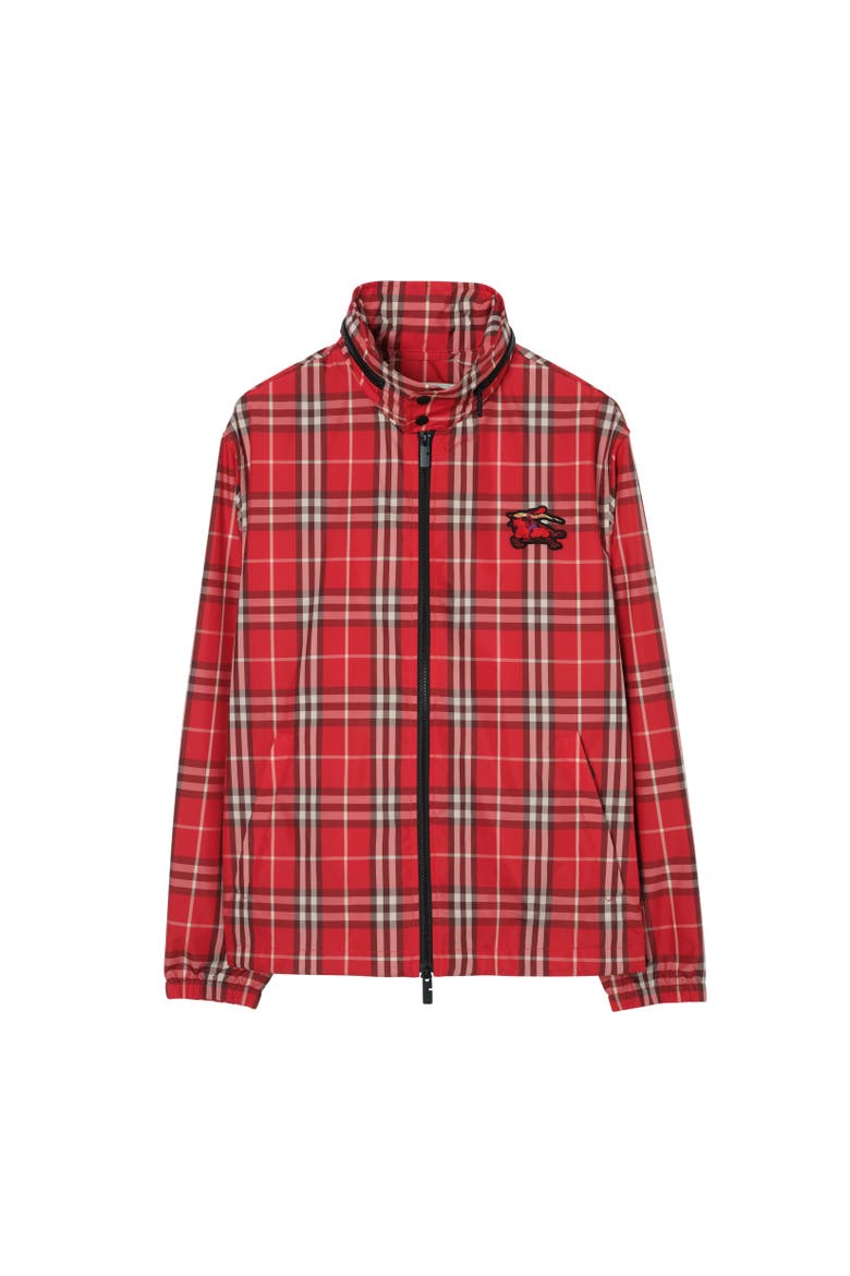 Knight Check Jacket, Alternate, color, Crayon red