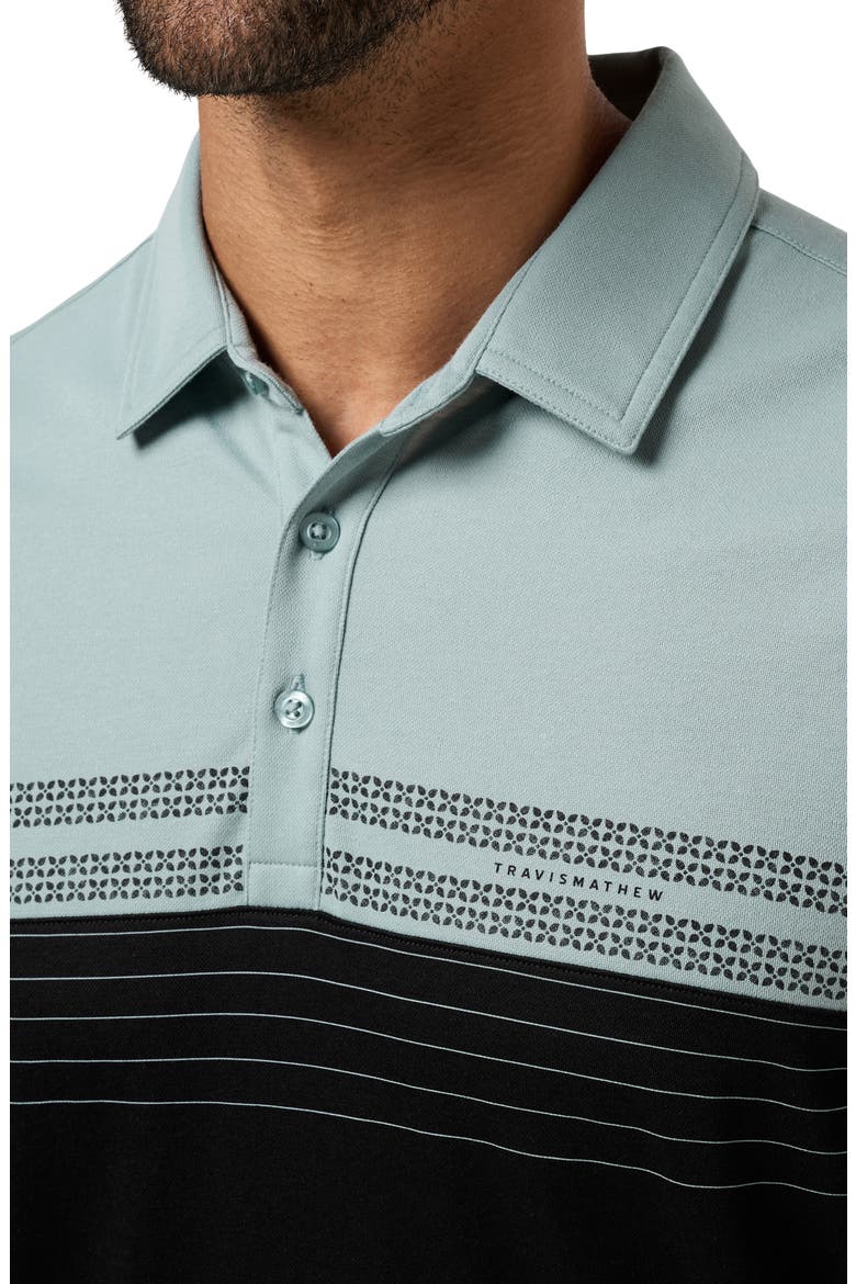 Postcard Book Colorblock Polo Shirt, Alternate, color, ARONA