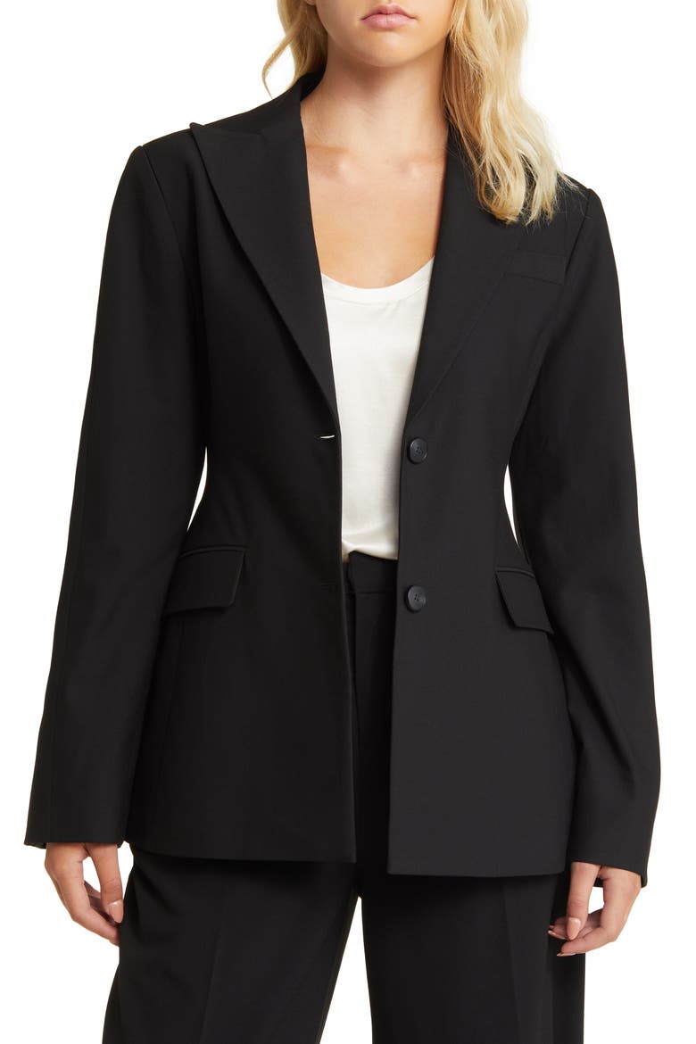 Llyod Peak Lapel Blazer, Main, color, BLACK