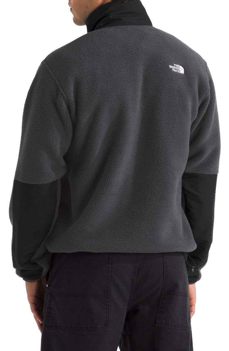 The North Face Yumiori Off Peak Recycled Fleece Half Zip Pullover, Alternate, color, Asphalt Grey/ Tnf Black