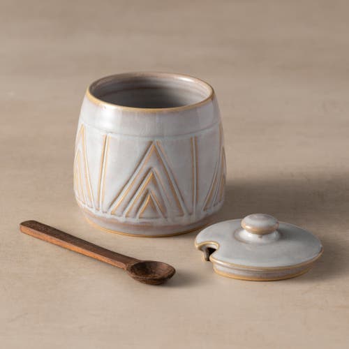 Ten Thousand Villages Mountain Peaks Ceramic Cream And Sugar Set In Multi