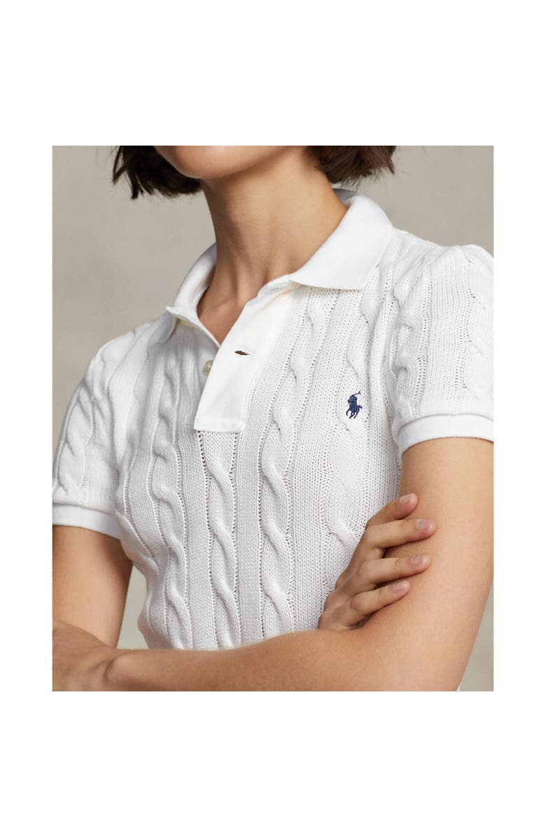 Polo Ralph Lauren Cable Stitch Polo Sweater, Alternate, color,