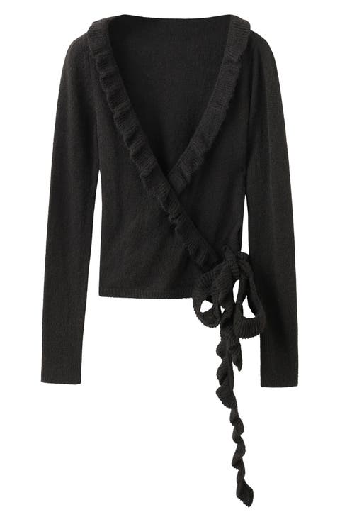 Heidi Ruffle Wrap Cardigan