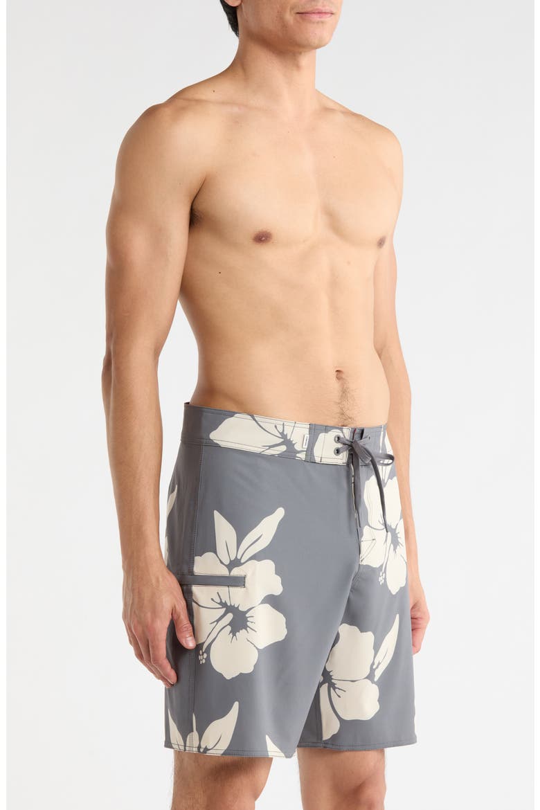 Print Classic Board Shorts, Alternate, color, GREY