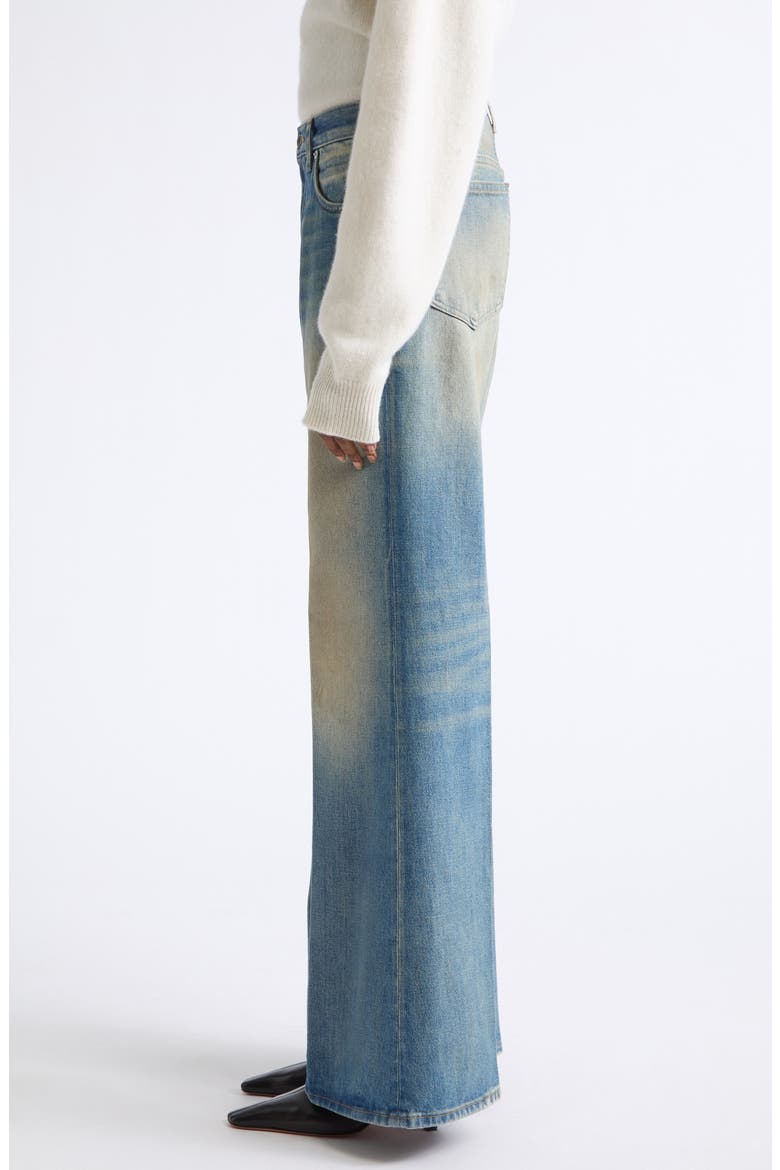 Clara Relaxed Fit Flare Jeans, Alternate, color, JANE BLUE