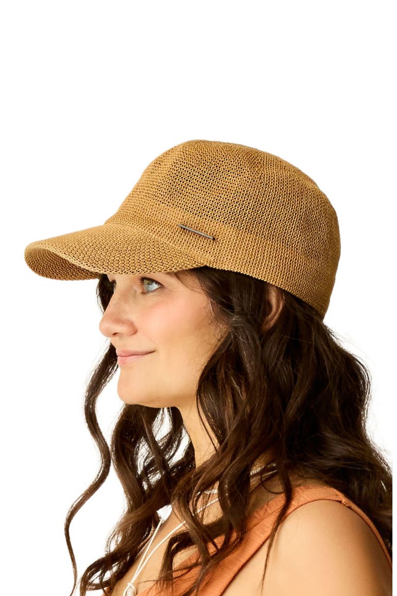 Straw Baseball Cap, Alternate, color, Natural