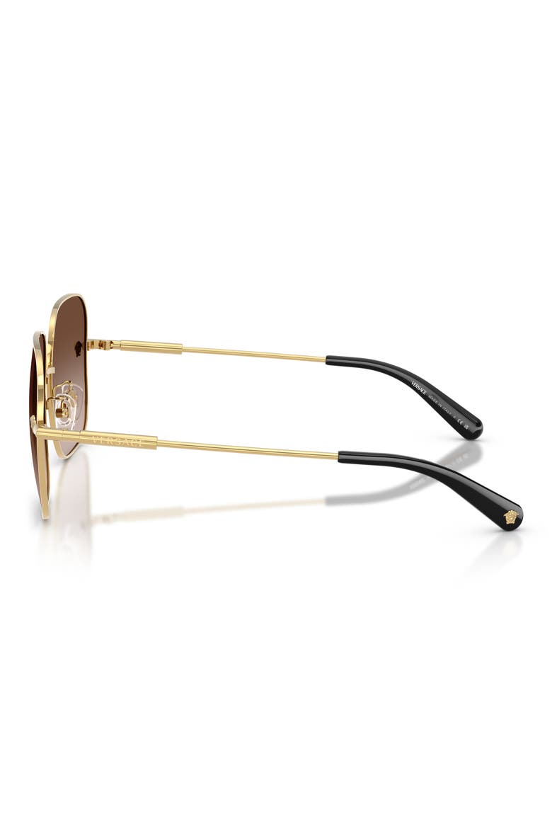 59mm Gradient Square Sunglasses, Alternate, color, GOLD/ BROWN GRADIENT