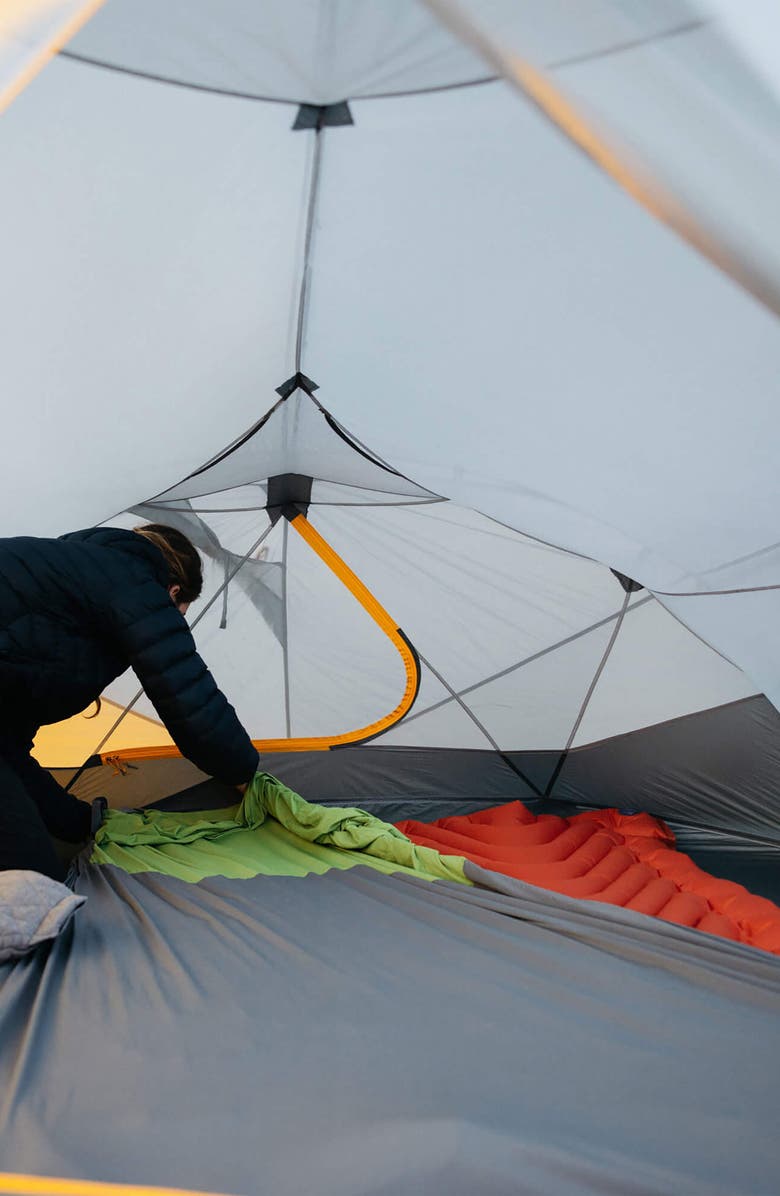 Klymit V Sheet Luxe Pad Cover, Alternate, color, Green/Grey