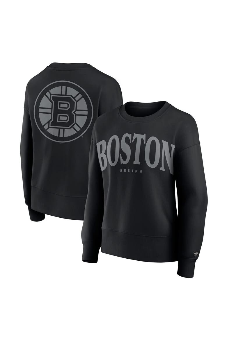 Women's Fanatics  Black Boston Bruins Elements Flow Pullover Sweatshirt, Main, color, Black
