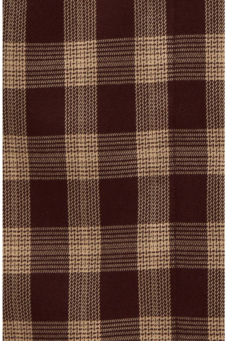 Beck Plaid Trench Coat, Alternate, color, BROWN CHECK