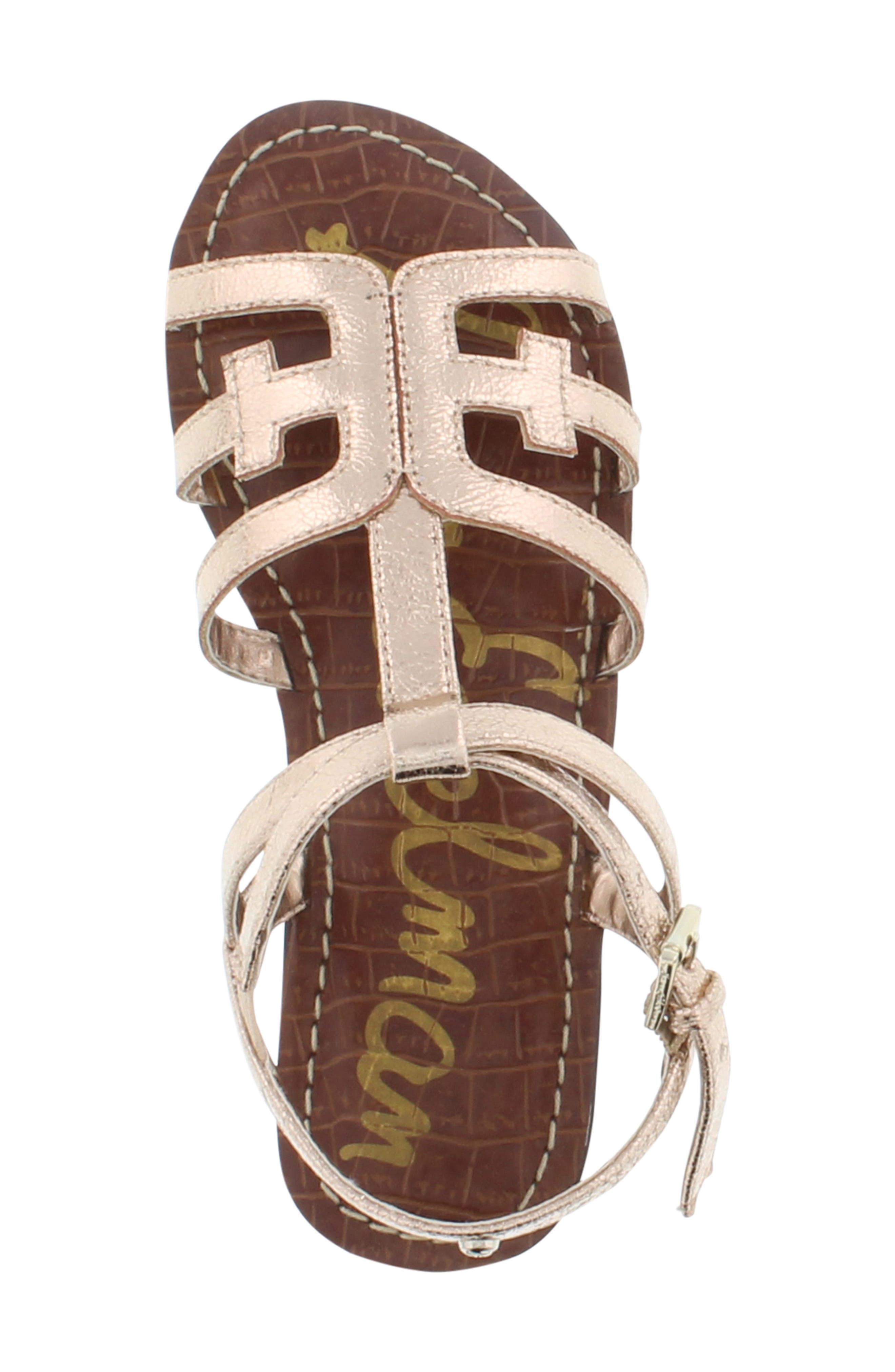 Gigi Cara Glitter Sandal, Alternate, color, ROSE GOLD