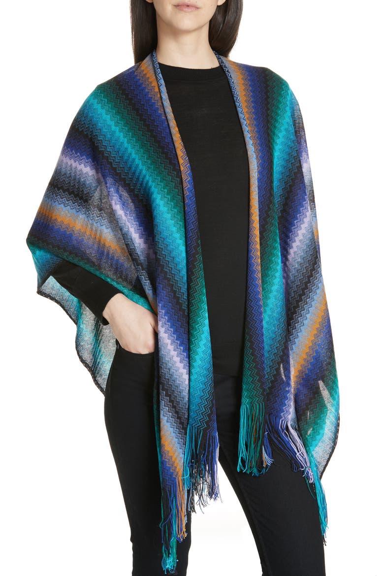 Wool Cape, Alternate, color, PURPLE