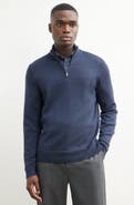Nordstrom Washable Italian Merino Wool Quarter Zip Sweater