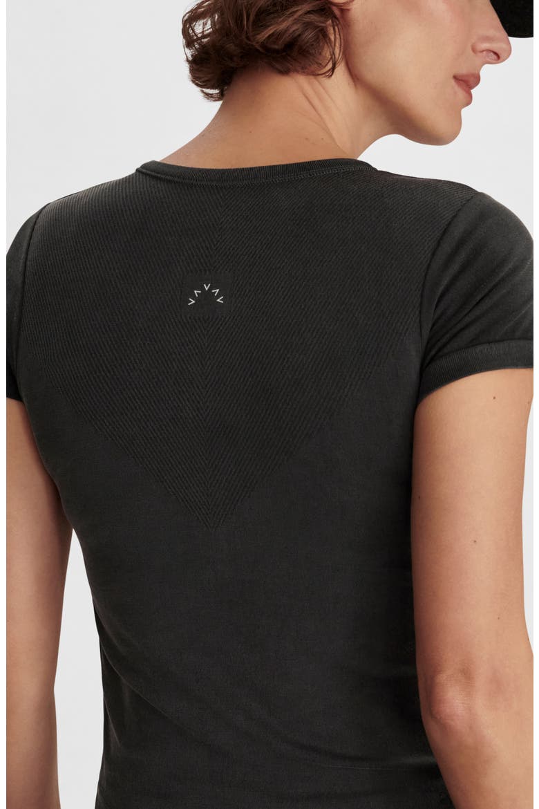 Casper Seamless T-Shirt, Alternate, color, BLACK