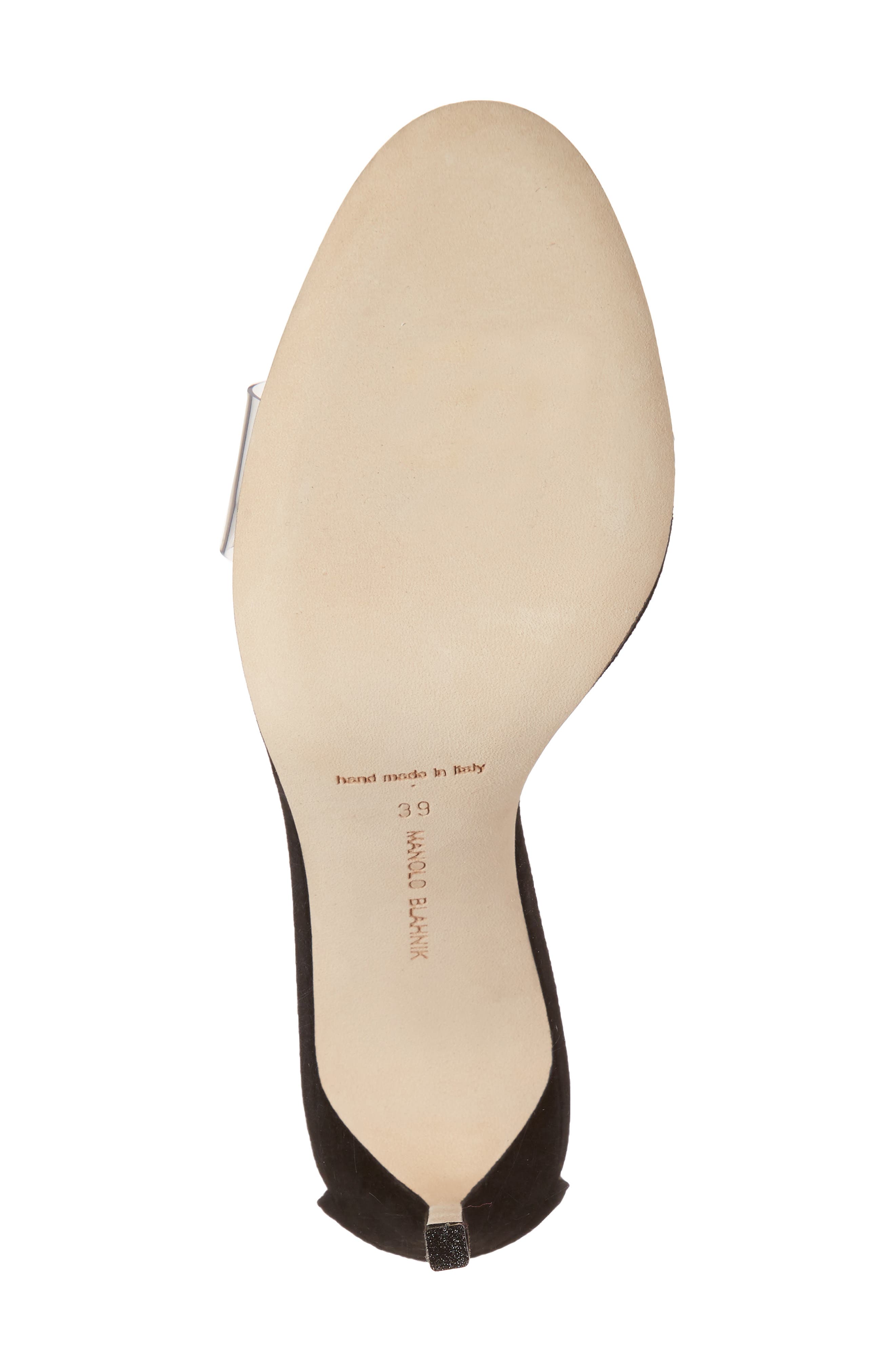 Manolo Blahnik Estro Ankle Tie Sandal, Alternate, color, 