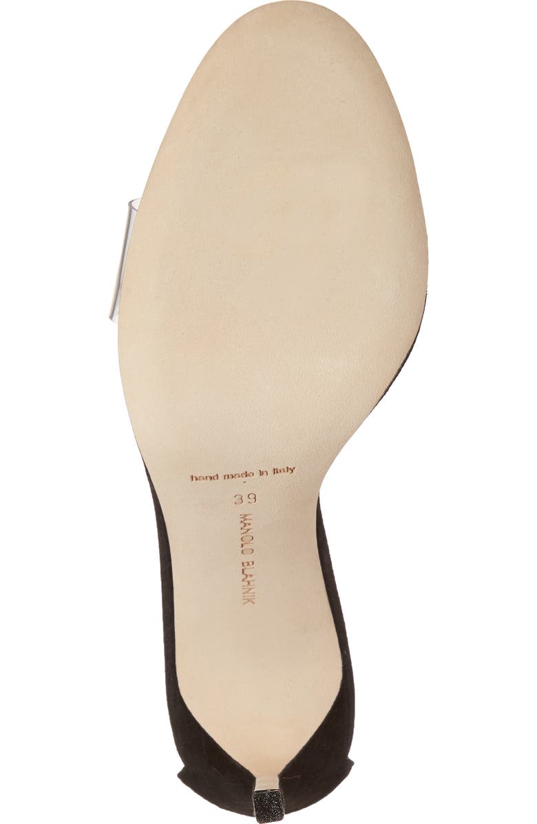 Manolo Blahnik Estro Ankle Tie Sandal, Alternate, color,