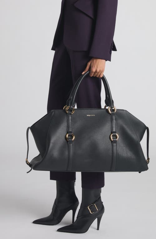 Alexander Mcqueen Mcqueen Maxi Farringdon Leather Satchel In Multi