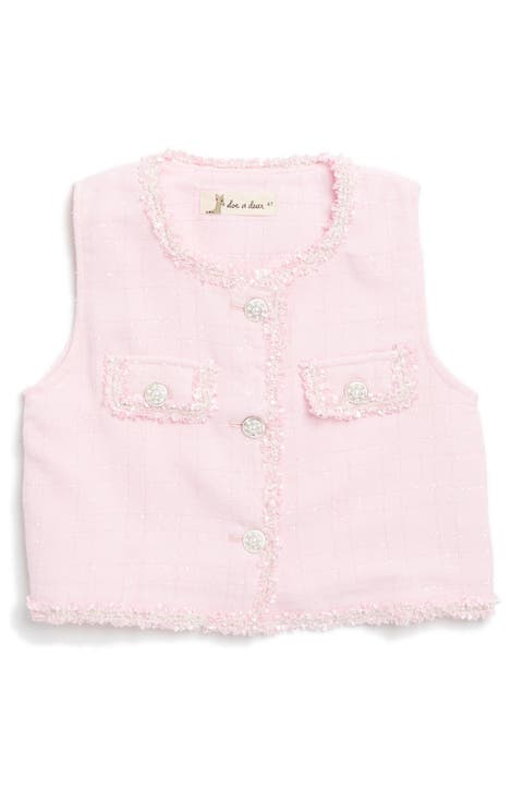 Kids' Novelty Button Tweed Vest (Toddler & Little Kid)
