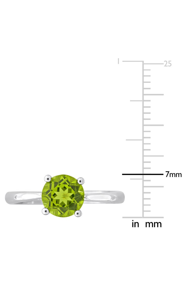 Peridot Solitaire Ring, Alternate, color, GREEN
