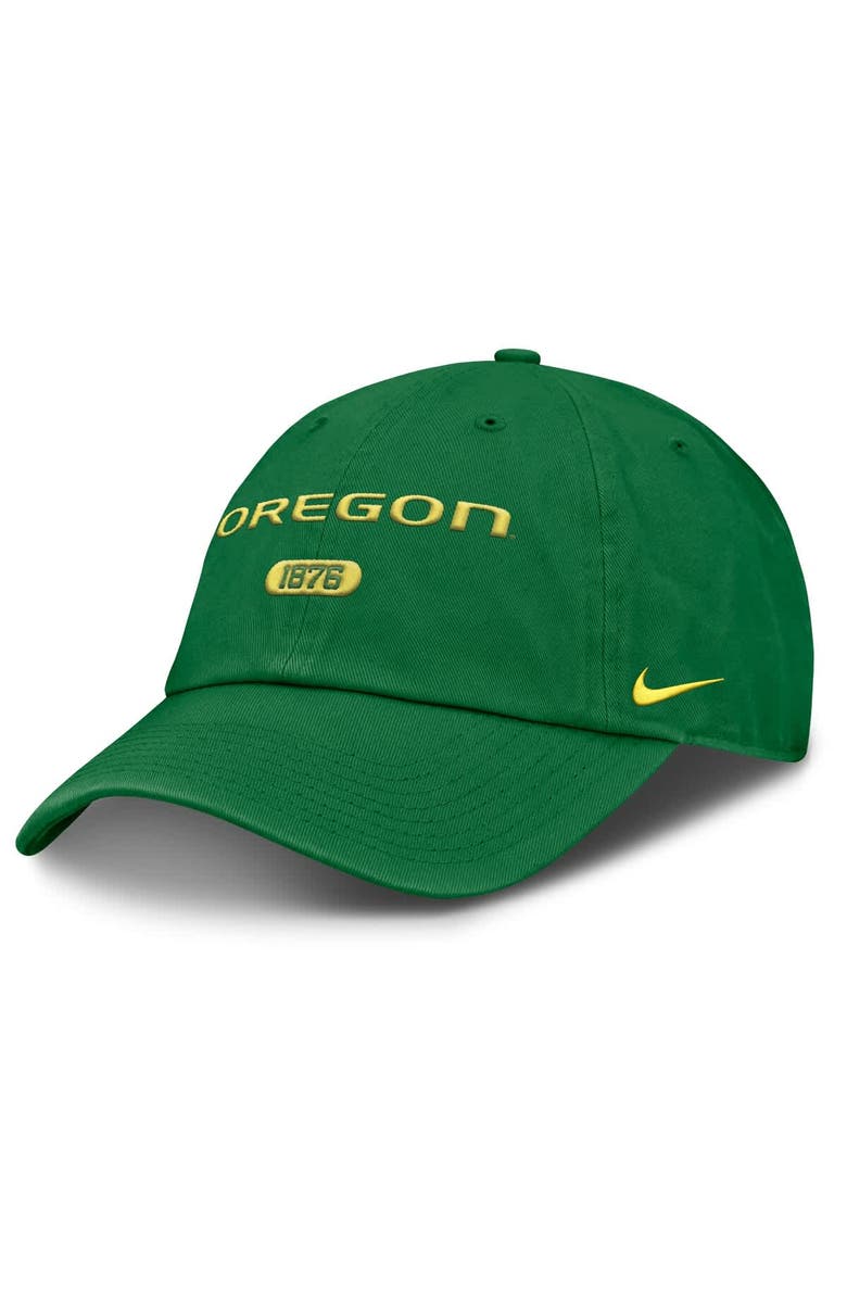 Nike Men's Nike Green Oregon Ducks Club Adjustable Hat, Main, color, 
