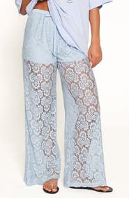 Petal & Pup Tia Lace Wide Leg Pants