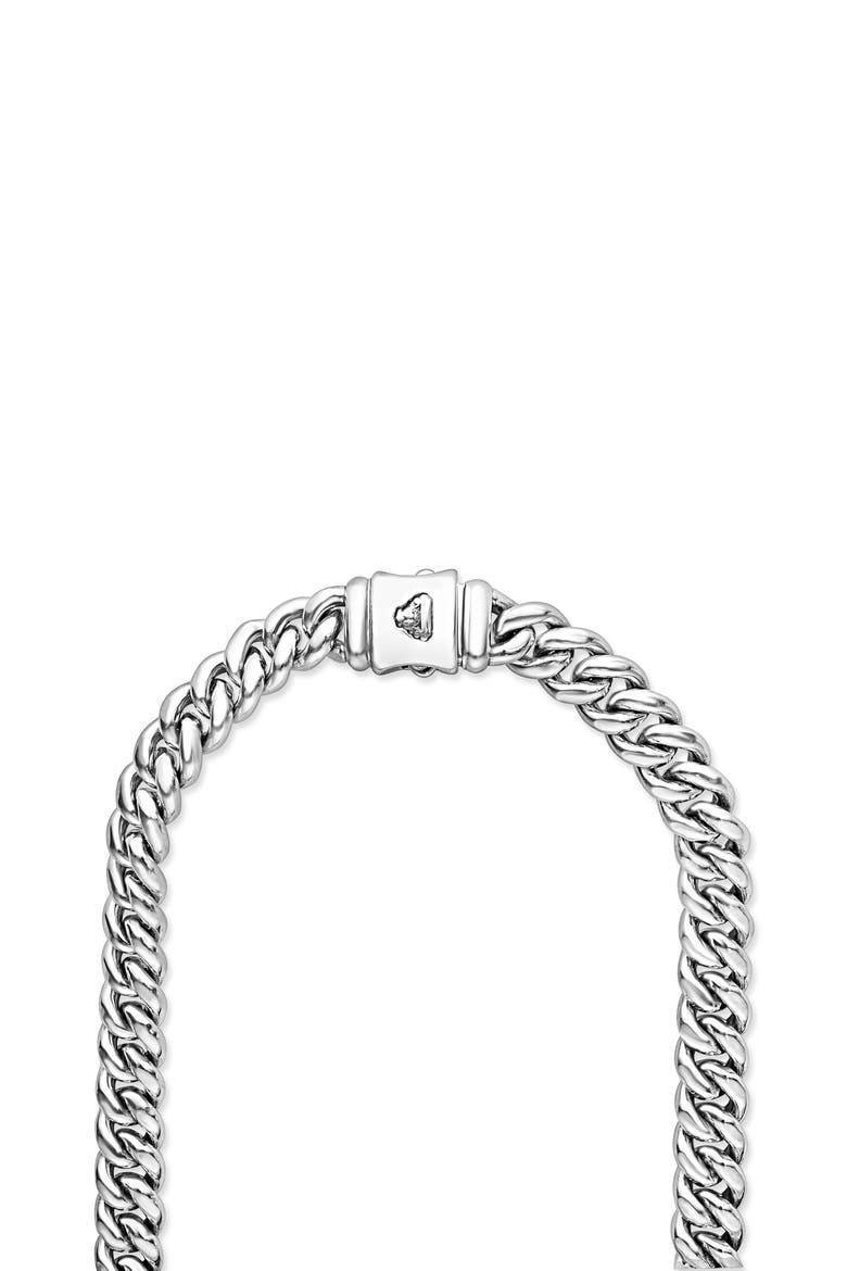 Anthem Curb Chain Necklace, Alternate, color, SILVER