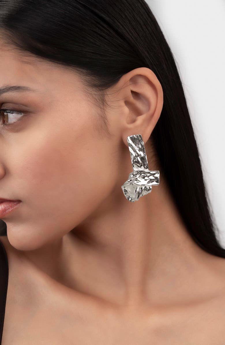 NAVEDA Jiya Statement Knot Earrings, Alternate, color,