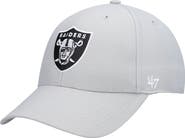 '47 Men's '47 Gray Las Vegas Raiders MVP Adjustable Hat
