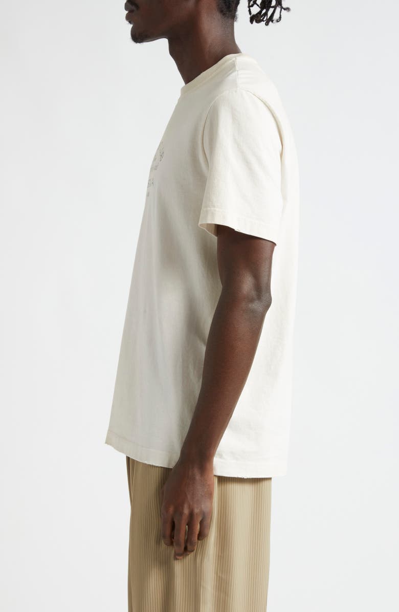 Golden Goose Journey Logo Graphic T-Shirt, Alternate, color, Heritage White/ Black