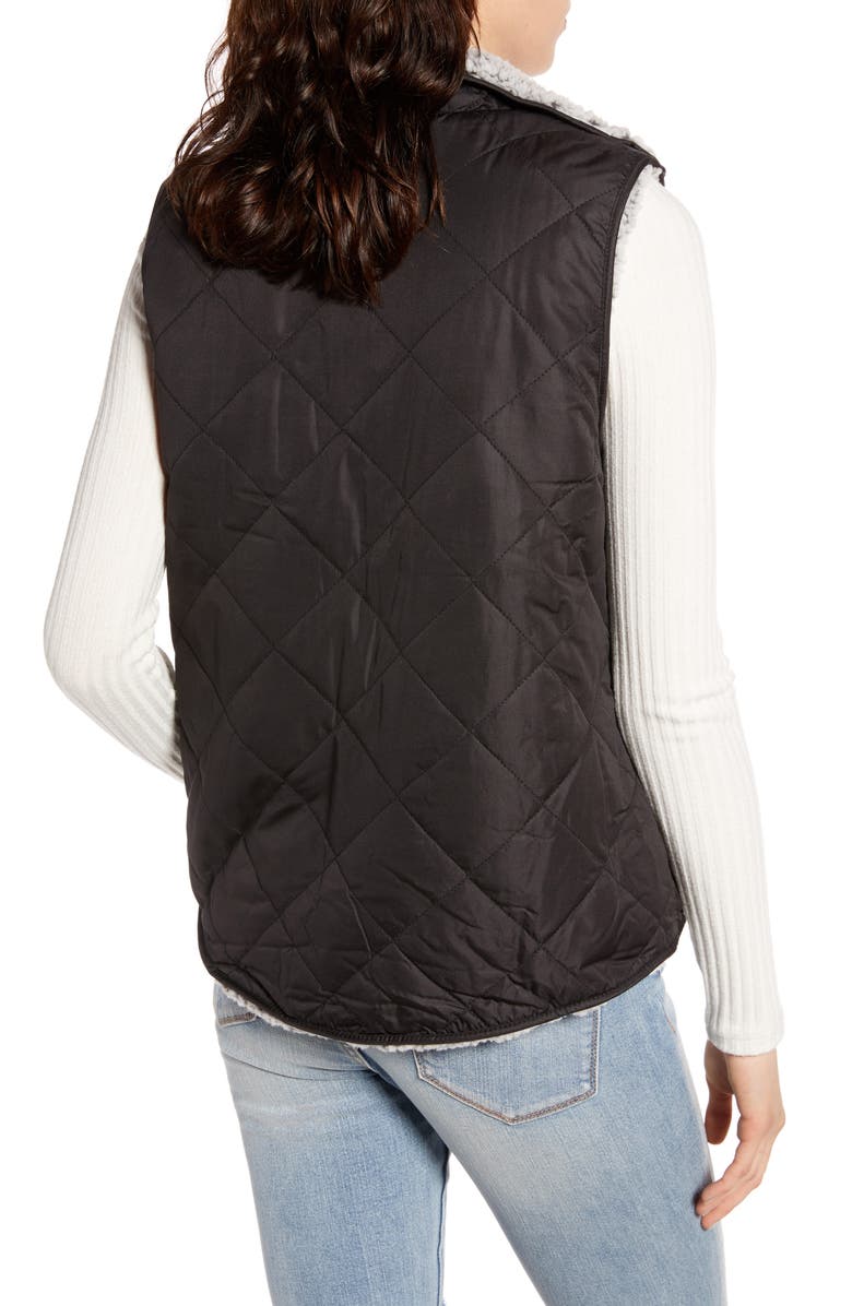 Thread & Supply Wubby Reversible Fleece Lined Quilted Vest, Alternate, color, 