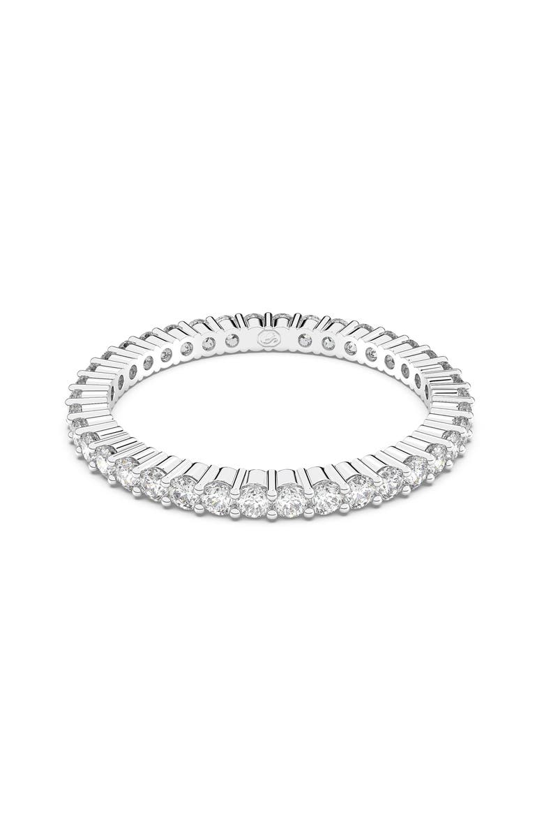 Swarovski Matrix Eternity Ring, Alternate, color, Silver
