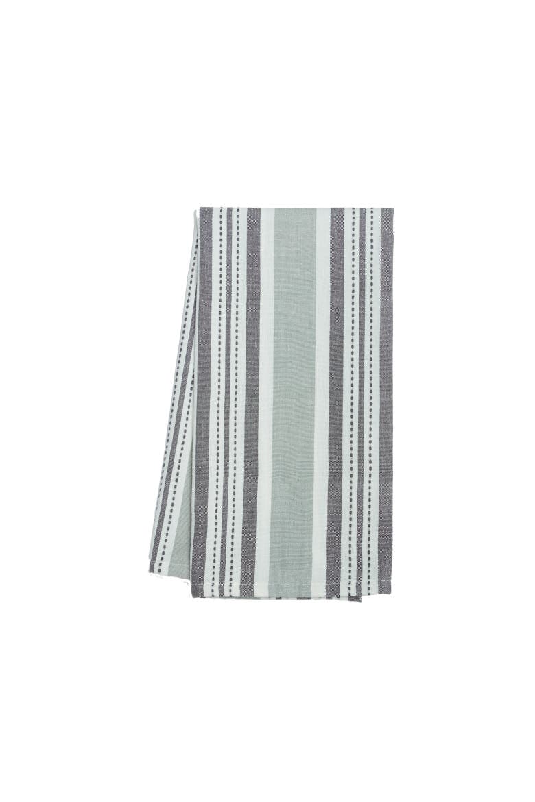 Warner Slate Stripe Kitchen Towel, Main, color, Grey