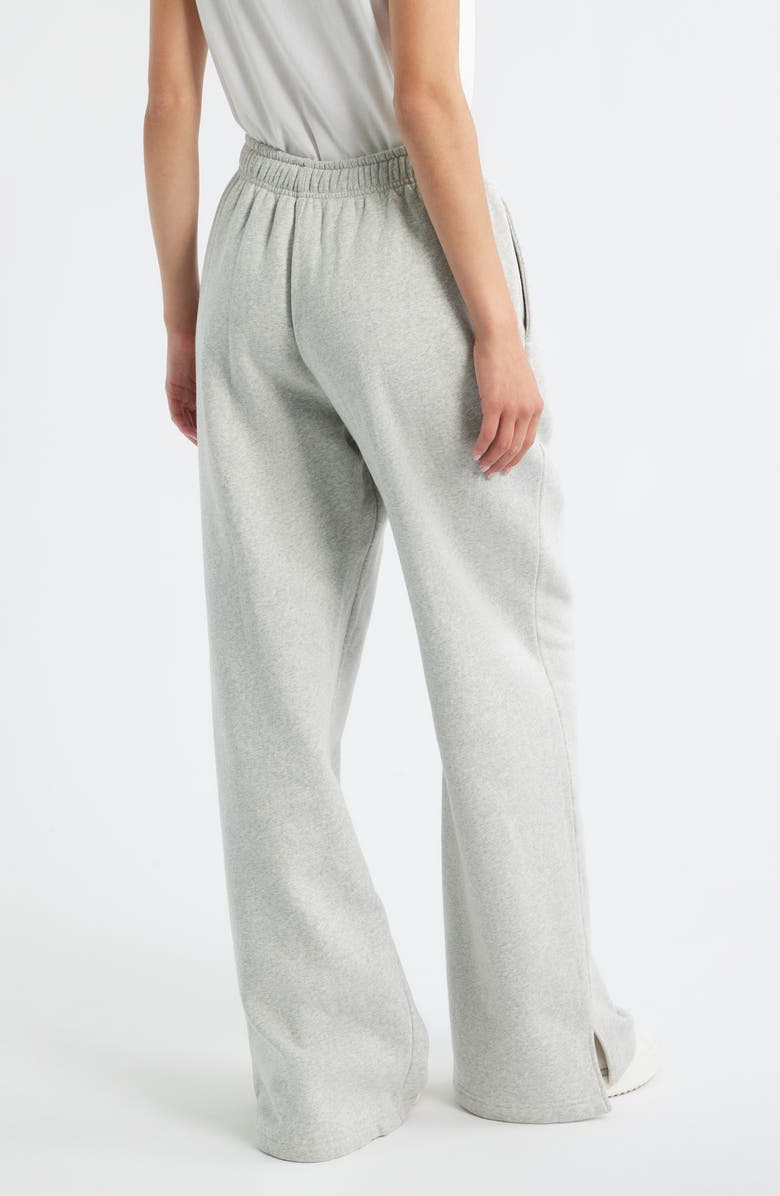 LoveShackFancy Elma Lace Sweatpants, Alternate, color, Heather Grey