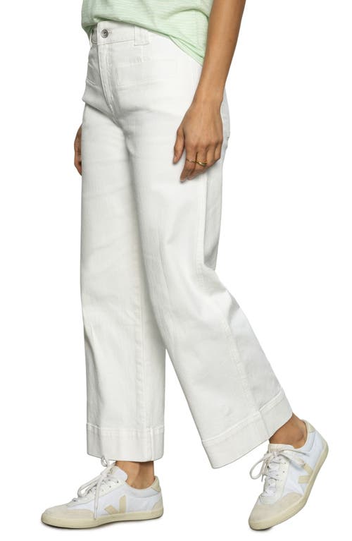 Sanctuary Voyage High Waist Crop Straight Leg Jeans In Bleached W