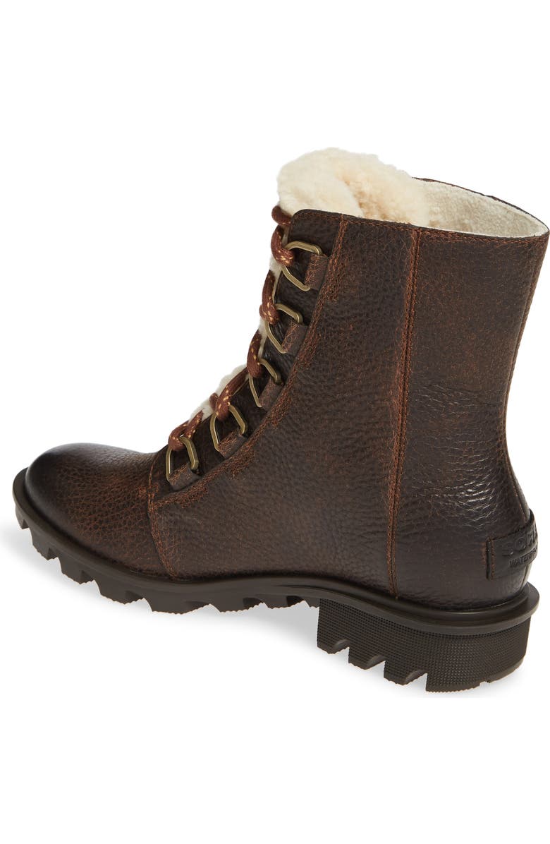SOREL Phoenix Genuine Shearling Waterproof Bootie, Alternate, color,
