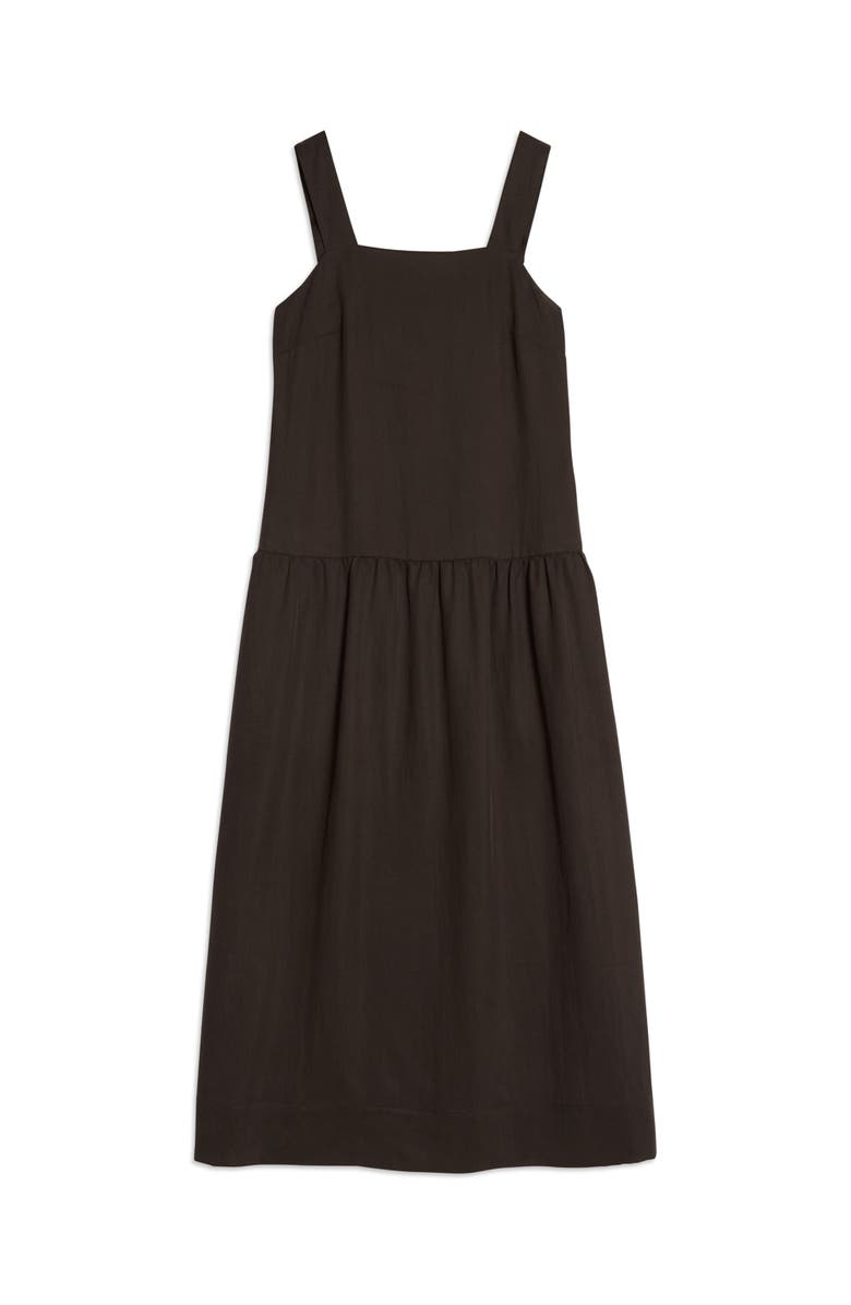 Albaray Tencel Summer Square Neck Maxi Dress, Alternate, color, Chocolate