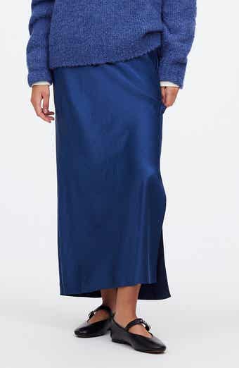 Madewell Satin Maxi Slip Skirt
