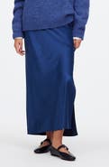 Madewell Satin Maxi Slip Skirt