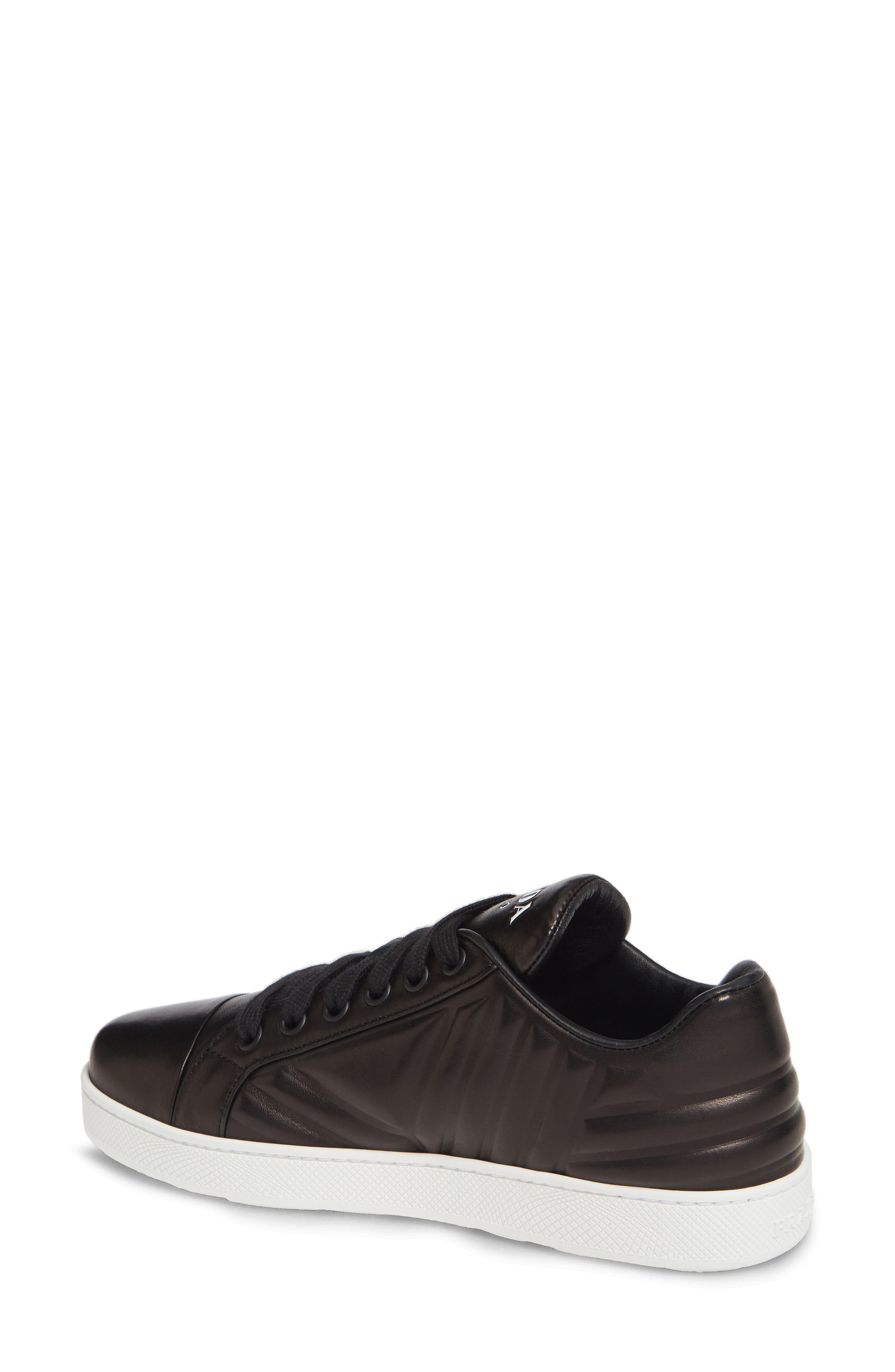 Prada Quilted Low Top Sneaker, Alternate, color, 