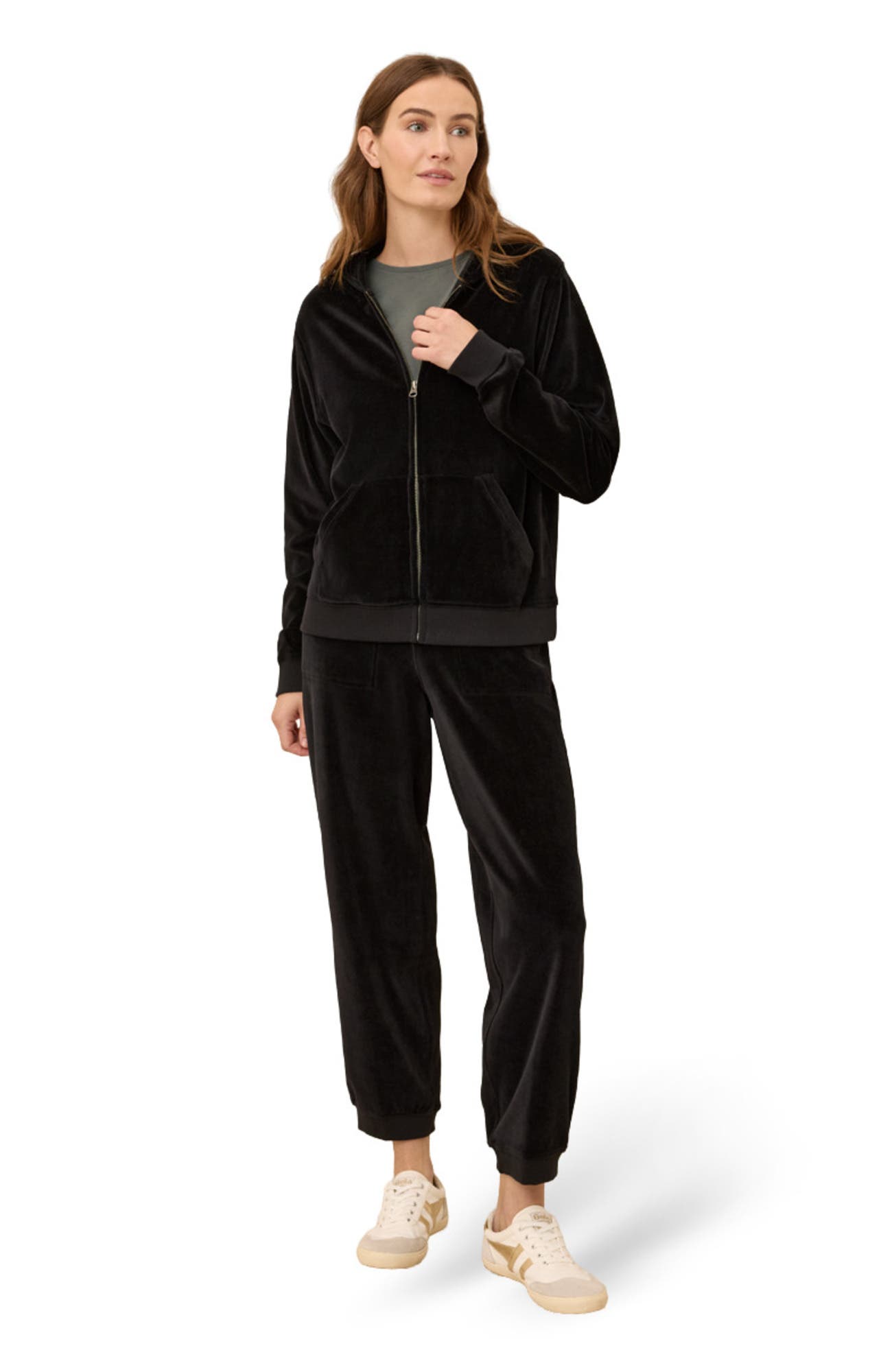 Pact Organic Cotton Pure Velour Zip Hoodie (Women) | Nordstrom